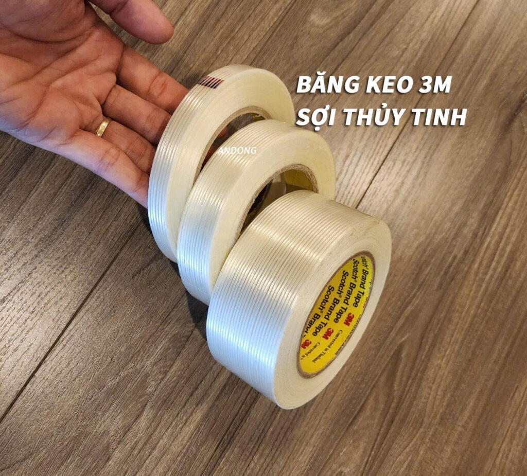 Băng keo sợi thủy tinh 3M 897 Scotch Filament Tape