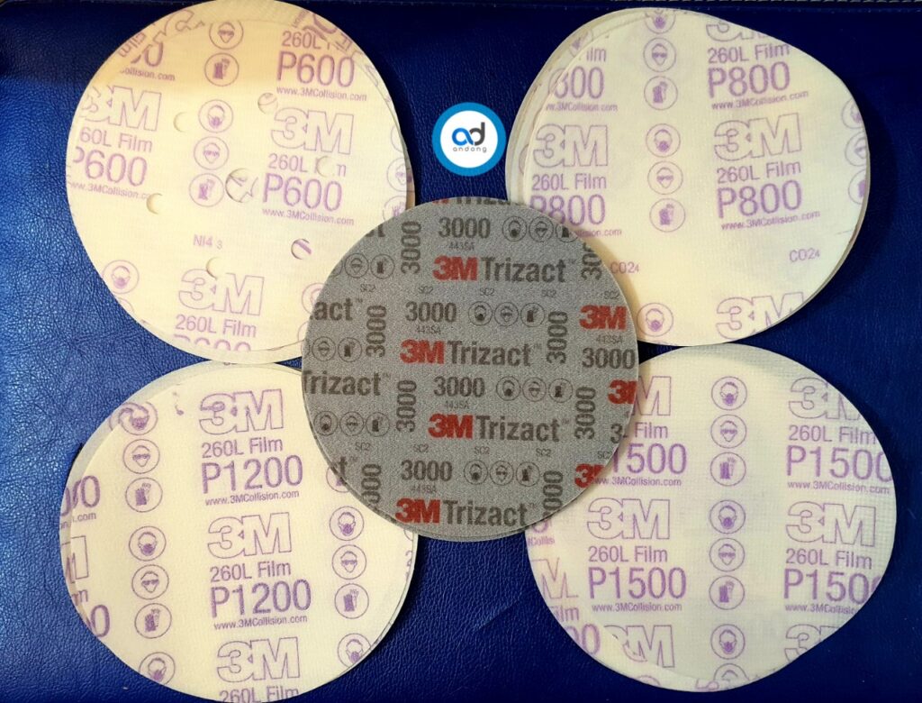 Giấy nhám tròn 3M 00968 Độ nhám P1200